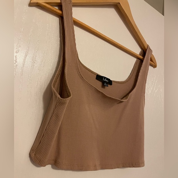 Lulu's Set For Life Tan Ribbed Top - Picture 3 of 6